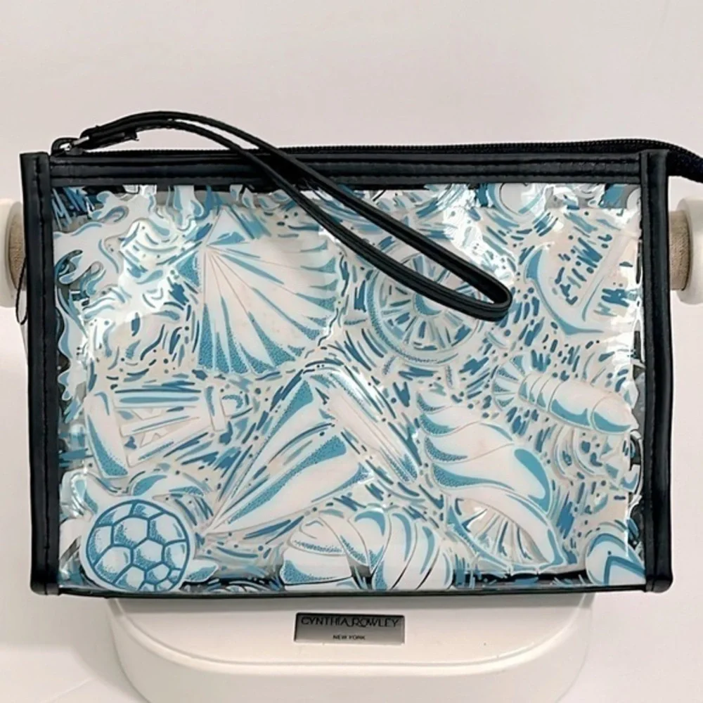 Vera Bradley clear Vinyl Wristlet BEACH- NWT